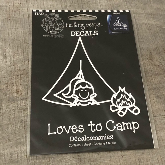 Plaid stick figure Camping & Party decals - Picture 6 of 7